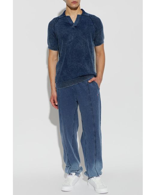 DIESEL Blue Polo 'K-Scilli' for men
