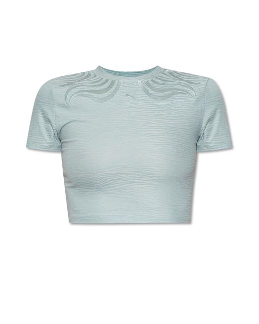 light blue puma shirt