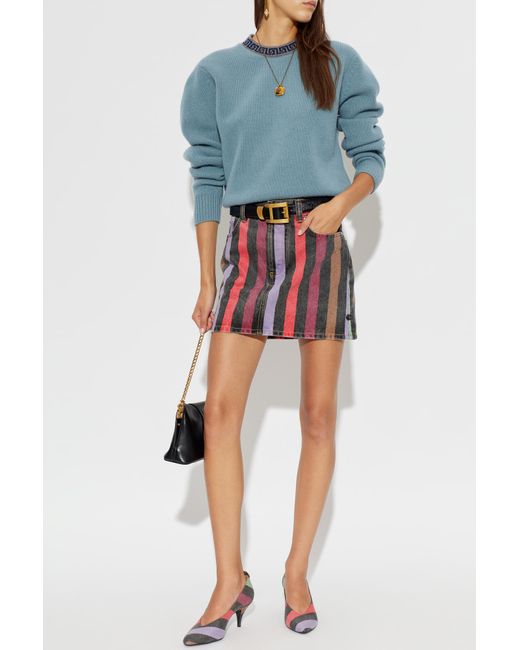 Versace Blue Wool Sweater