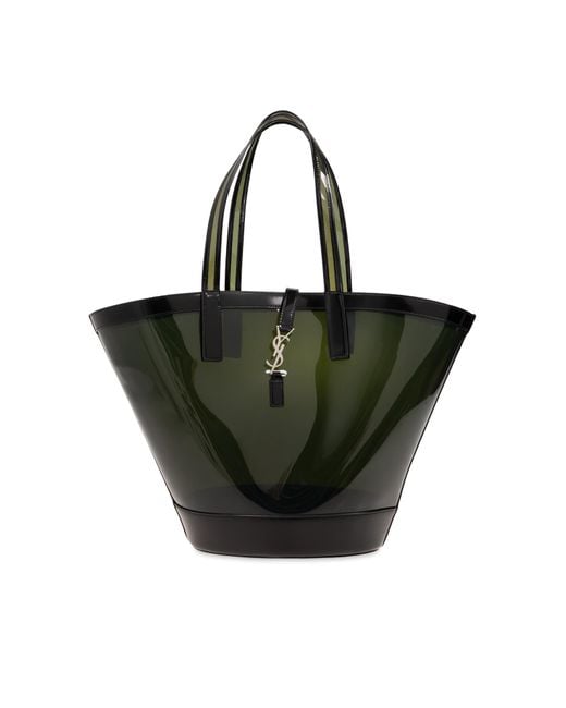 Saint Laurent Black 'panier Medium' Shopper Bag,
