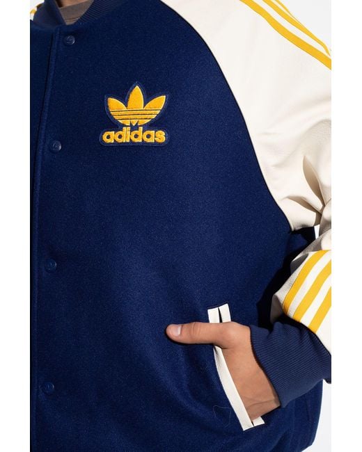 adidas Originals Bomber Jacket in Blue for Men Lyst