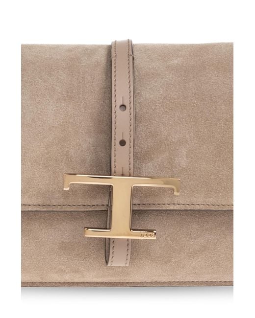 Tod's Blue Shoulder Bag 'T Timeless Mini'