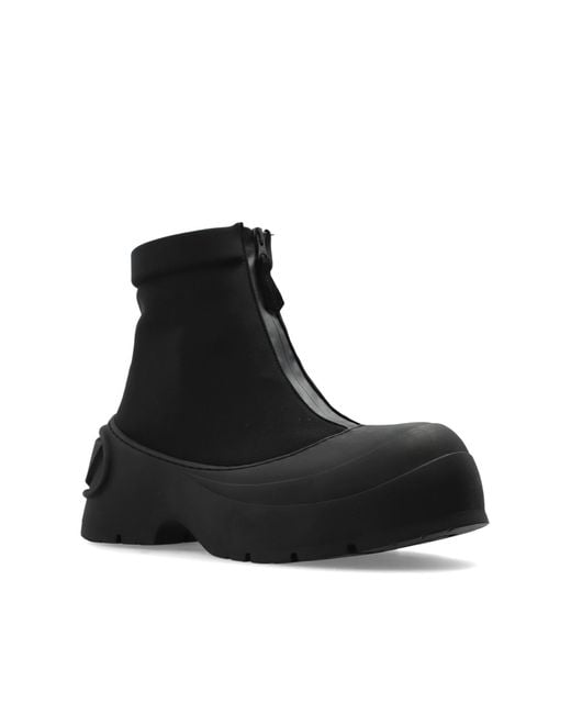 DIESEL Platform Ankle Boots 'D-Donald Ch' in Black for Men | Lyst