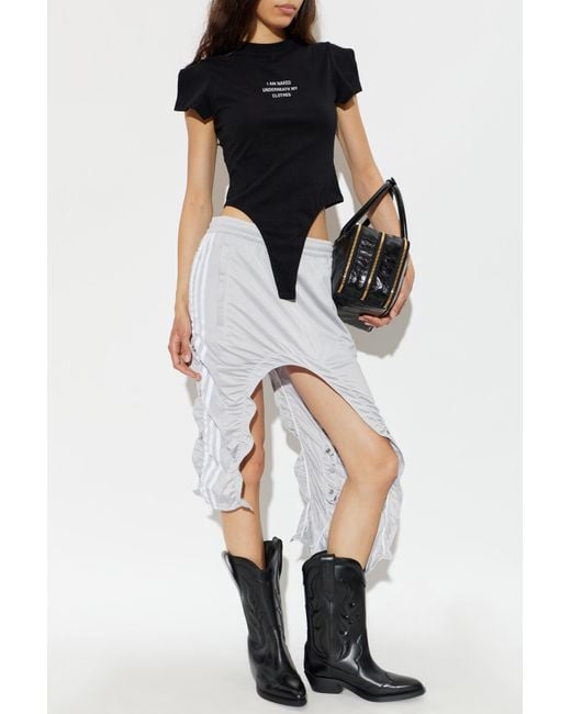 Adidas Originals White Asymmetrical Skirt