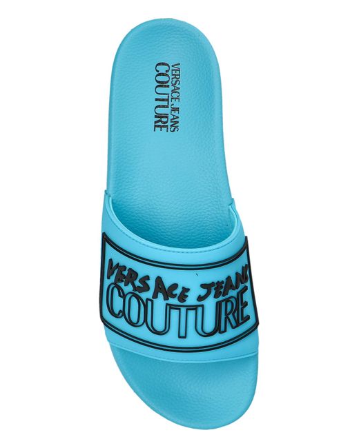 Versace Jeans Couture Blue Logo Slides for men