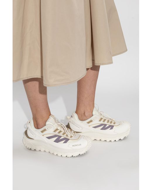 Moncler White Trailgrip Sports Shoes