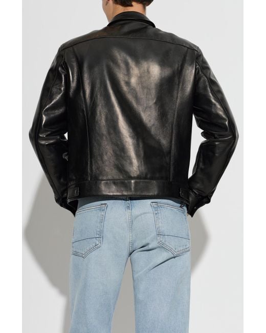 Tom Ford Black Leather Jacket for men