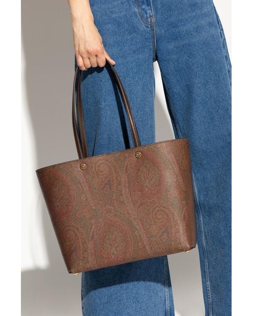 Etro Brown Shopper Bag