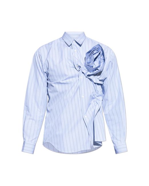 Comme des Garçons Blue Shirt With Striped Pattern for men