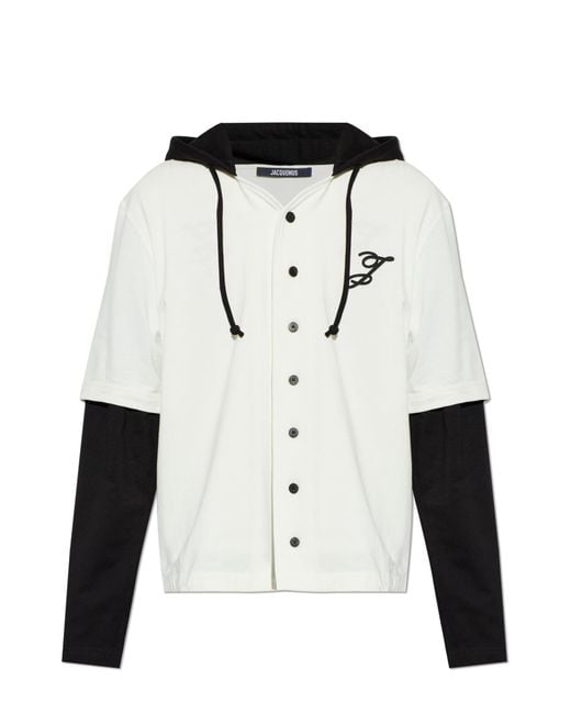Jacquemus White Sweatshirt 'Letro' for men