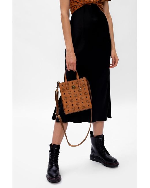 MCM Brown Shoulder Bag With Logo