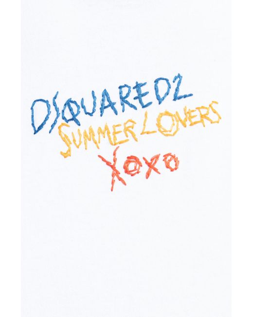 DSquared² White Top Capsule 'summer Lovers', for men