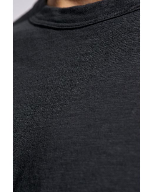 Theory Black Cotton T-shirt, for men