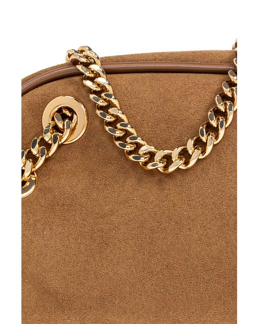 Stella McCartney Brown Shoulder Bag Bowling Small