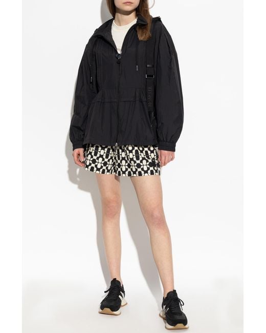 Moncler Black Hooded Jacket Vabre