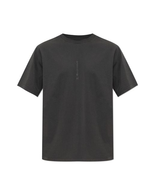 C P Company Black T-Shirt With Logo for men