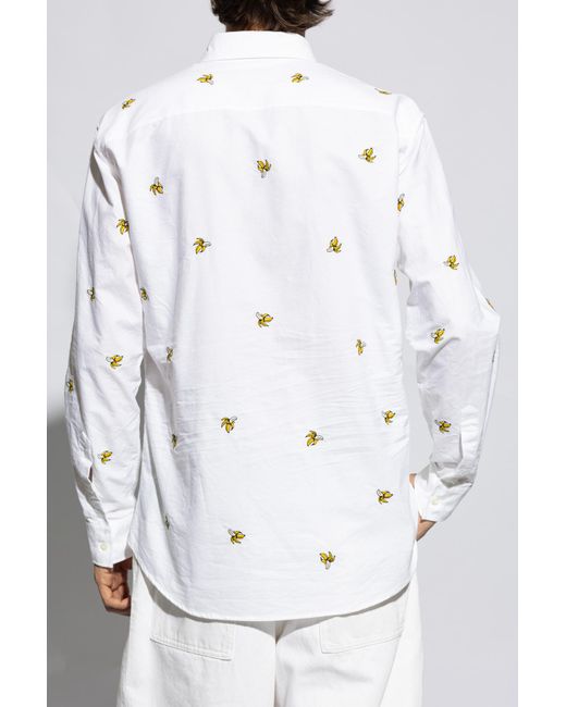 DSquared² White Embroidered Shirt for men
