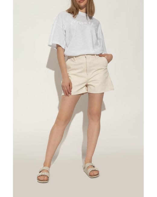 Birkenstock Natural Sliders Arizona Rivet Logo