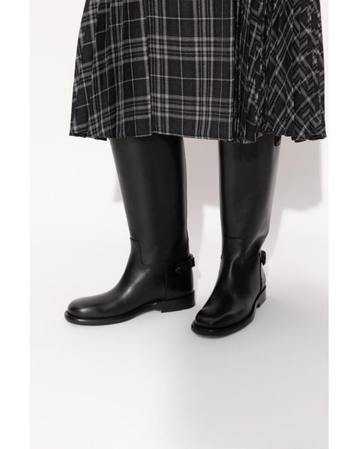 Burberry Black Cavalier Boots