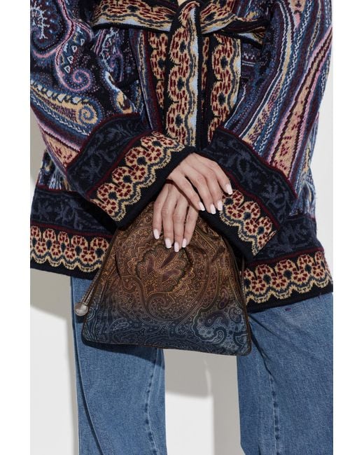 Etro Brown Patterned Bag