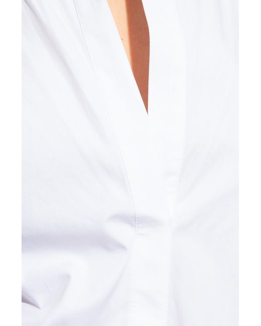 GAUGE81 White ‘Aomo’ Bodysuit With Collar