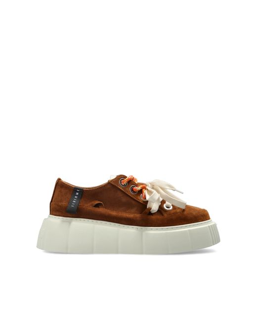 Inuikii Brown Platform Sneakers 'Matilda'