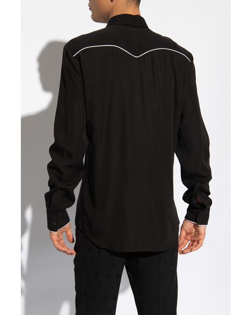 Balmain Black Patched Shirt, for men