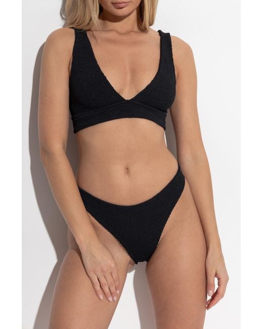 Hunza G Black Two-Piece Swimsuit "Clara"