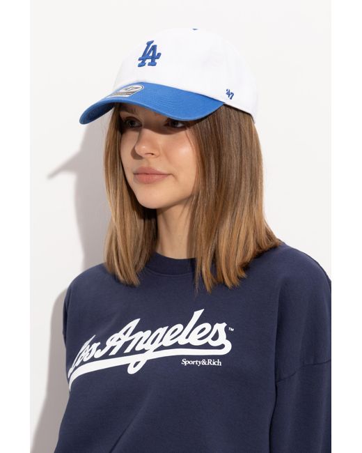 Sporty & Rich Dodgers Blue Baseball Cap Sporty & Rich x LA Dodgers Stadium Baseball Cap | Nordstrom main image 3
