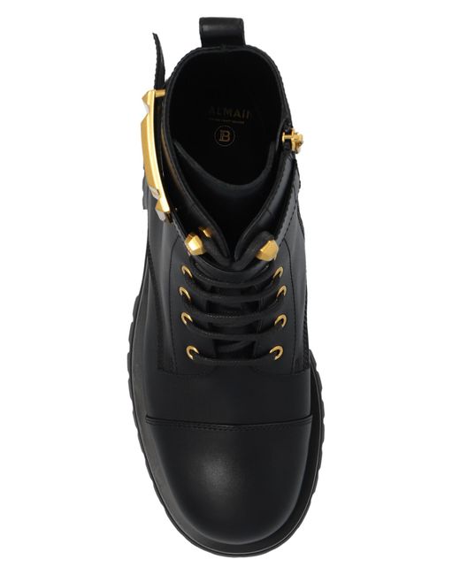 Balmain Black 'Combat' Boots