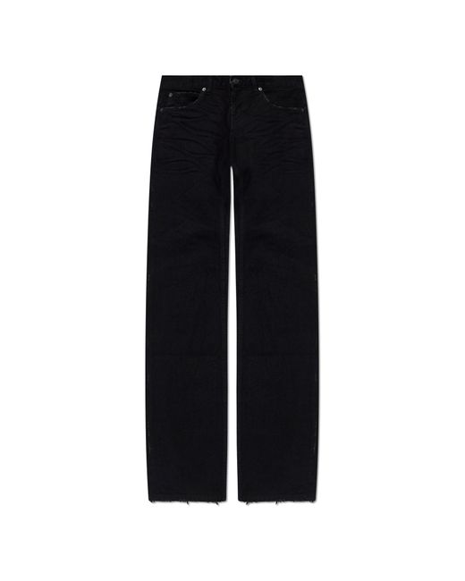 Balenciaga Black Jeans With Vintage Effect