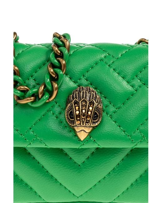 Kurt Geiger Green Shoulder Bag 'Kensington Nano'