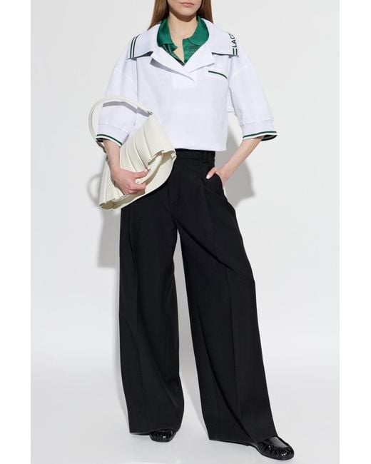 LACOSTE RUNWAY Gray Polo With Logo