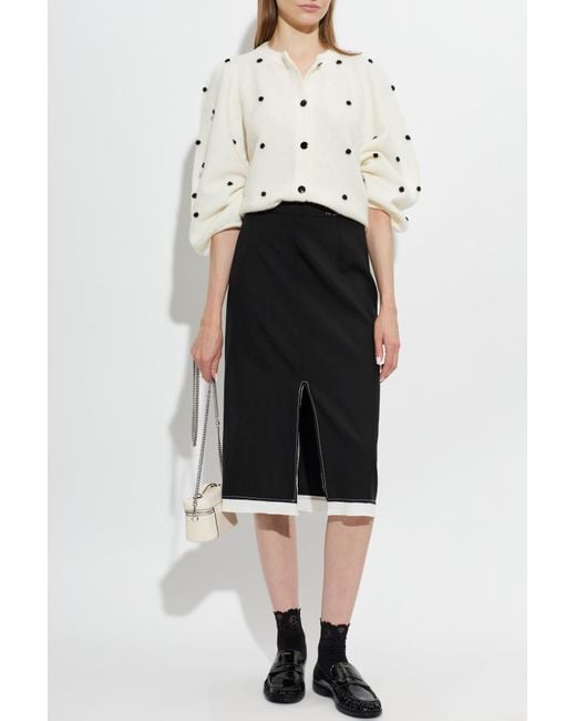 Gestuz White Cardigan 'Gzalpha'