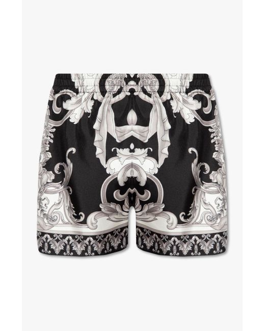 Versace Black Silk Pyjama Top