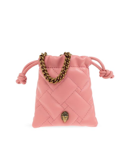 Kurt Geiger Pink Shoulder Bag 'Kensington String Micro'