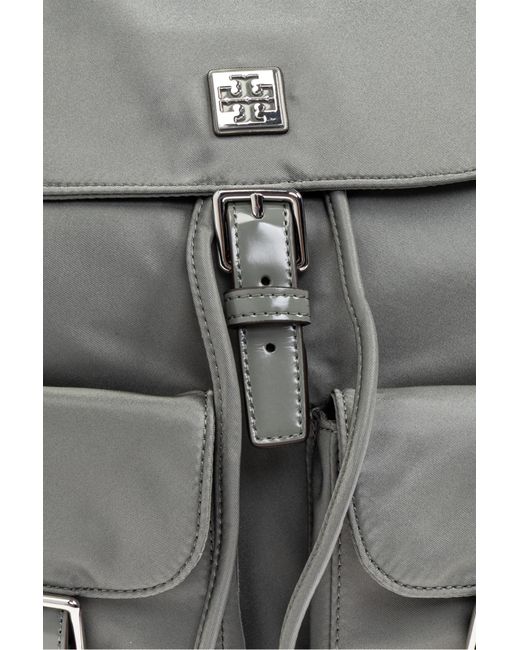 Tory Burch Gray Backpack "virginia",