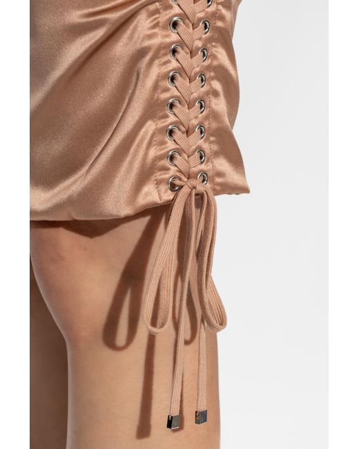 Dolce & Gabbana Brown Silk Dress