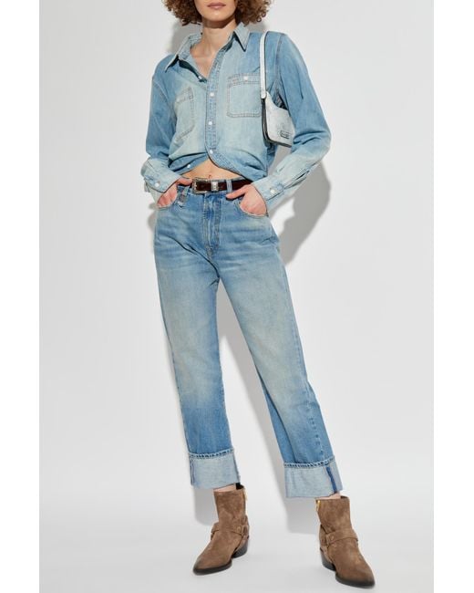 R13 Blue Denim Shirt