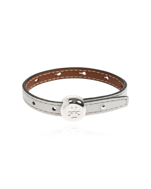 Tory Burch Brown Leather Bracelet