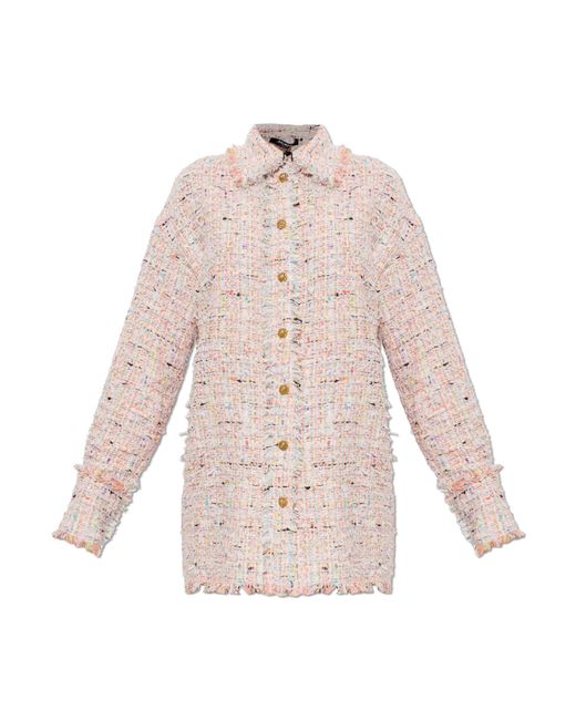 Balmain Pink Tweed Shirt