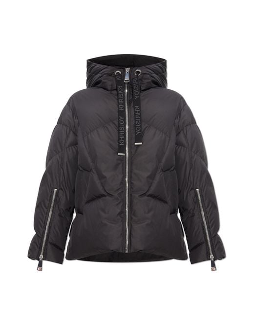 Khrisjoy Blue Down Jacket With Hood
