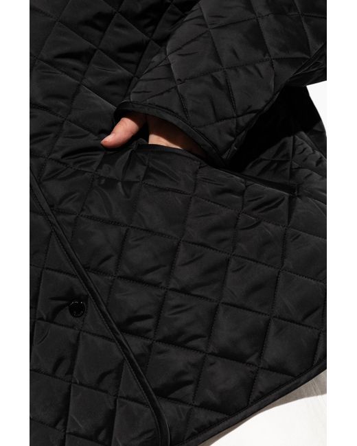 Totême  Black Quilted "Oversize" Jacket With Lining