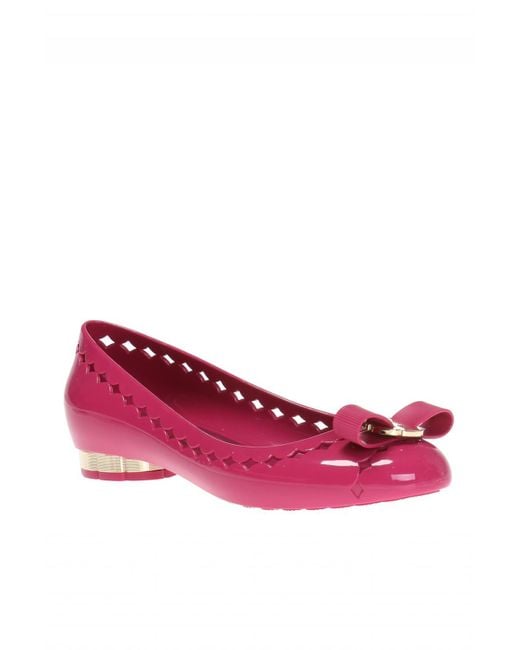ferragamo jelly ballet flat