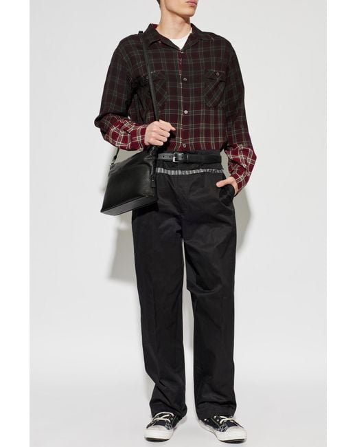 Maison Margiela Red Checked Pattern Shirt for men