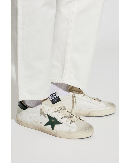 Golden Goose Deluxe Brand White 'Super-Star Classic With List' Sports Shoes for men