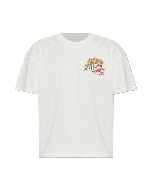 AllSaints White T-Shirt "Roque" for men