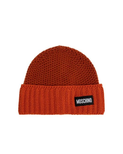 Moschino Blue Cap With Logo Patch