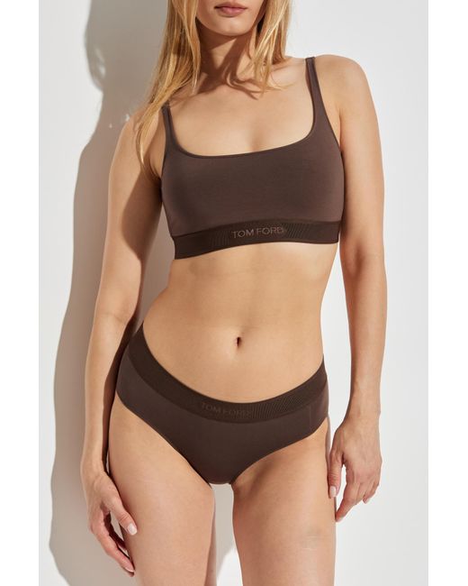 Tom Ford Brown Figures With Logo