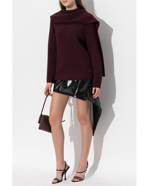 Courreges Red Wool Sweater